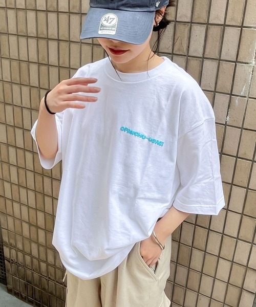 THE BAREFOOT（ベアフット）の「【 おぱんちゅうさぎ 】 プリント ビッグ Tシャツ OP BIG TSHIRT WNI（Tシャツ/カットソー・レディース・ホワイト/ブラック・FREE）」の6枚目の写真