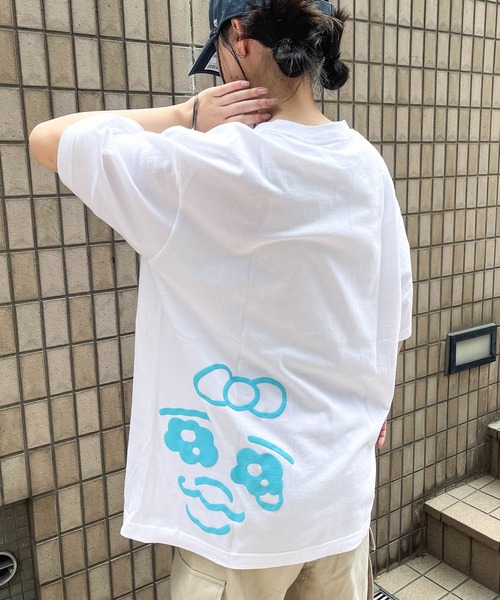 THE BAREFOOT（ベアフット）の「【 おぱんちゅうさぎ 】 プリント ビッグ Tシャツ OP BIG TSHIRT WNI（Tシャツ/カットソー・レディース・ホワイト/ブラック・FREE）」の8枚目の写真