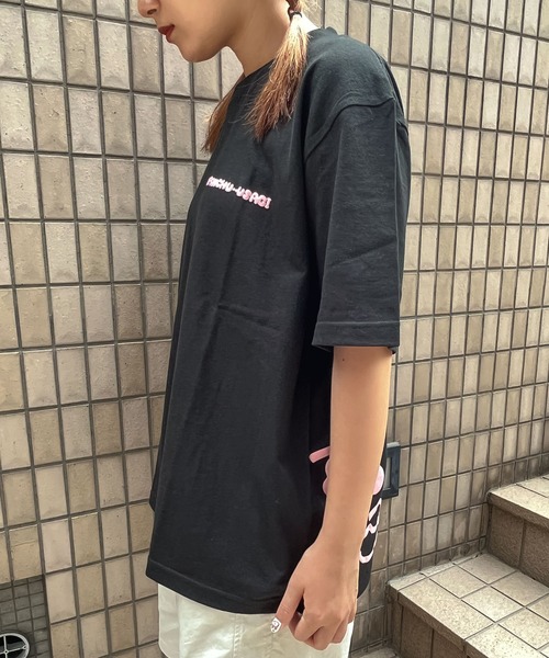 THE BAREFOOT（ベアフット）の「【 おぱんちゅうさぎ 】 プリント ビッグ Tシャツ OP BIG TSHIRT WNI（Tシャツ/カットソー・レディース・ホワイト/ブラック・FREE）」の13枚目の写真