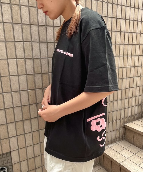 THE BAREFOOT（ベアフット）の「【 おぱんちゅうさぎ 】 プリント ビッグ Tシャツ OP BIG TSHIRT WNI（Tシャツ/カットソー・レディース・ホワイト/ブラック・FREE）」の14枚目の写真