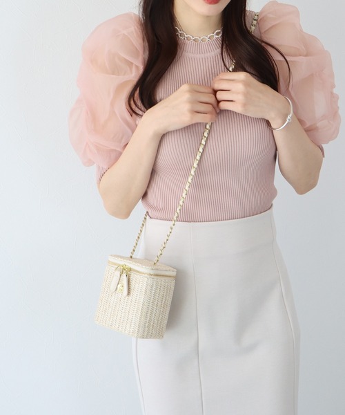 バニティかごバッグ