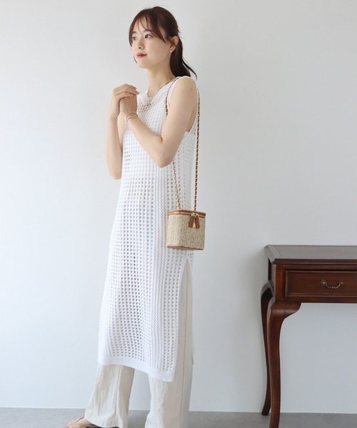 BLUEEAST（ブルーイースト）の「バニティかごバッグ（ショルダーバッグ・レディース・ブラック/ベージュ/ホワイト・FREE）」の21枚目の写真