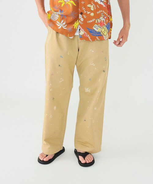 BEAMS（ビームス）の「BEAMS / ペイント ミリタリー チノパンツ（チノパンツ・メンズ・ベージュ/グレー・S/M/L/XL）」の7枚目の写真