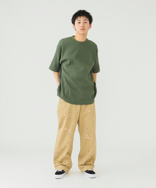 BEAMS（ビームス）の「BEAMS / ペイント ミリタリー チノパンツ（チノパンツ・メンズ・ベージュ/グレー・S/M/L/XL）」の8枚目の写真