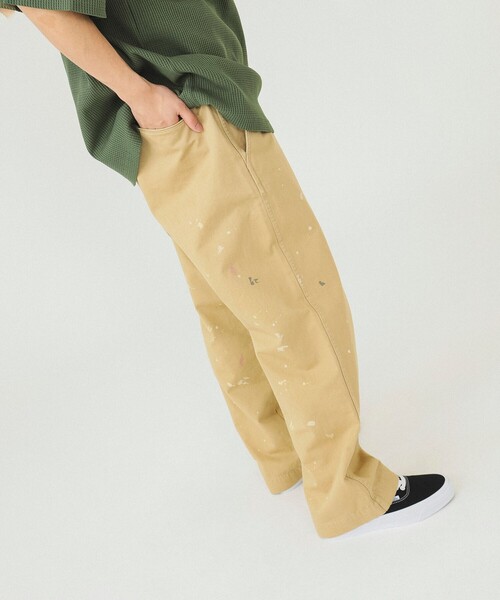 BEAMS（ビームス）の「BEAMS / ペイント ミリタリー チノパンツ（チノパンツ・メンズ・ベージュ/グレー・S/M/L/XL）」の10枚目の写真