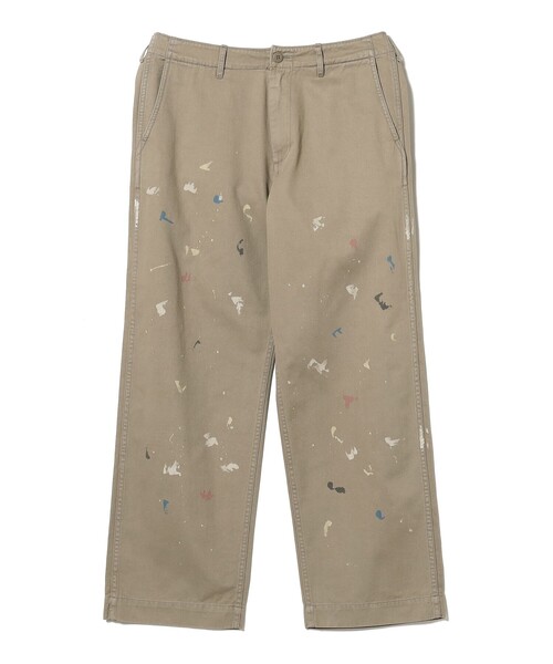 BEAMS（ビームス）の「BEAMS / ペイント ミリタリー チノパンツ（チノパンツ・メンズ・ベージュ/グレー・S/M/L/XL）」の11枚目の写真