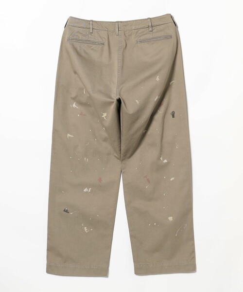 BEAMS（ビームス）の「BEAMS / ペイント ミリタリー チノパンツ（チノパンツ・メンズ・ベージュ/グレー・S/M/L/XL）」の13枚目の写真