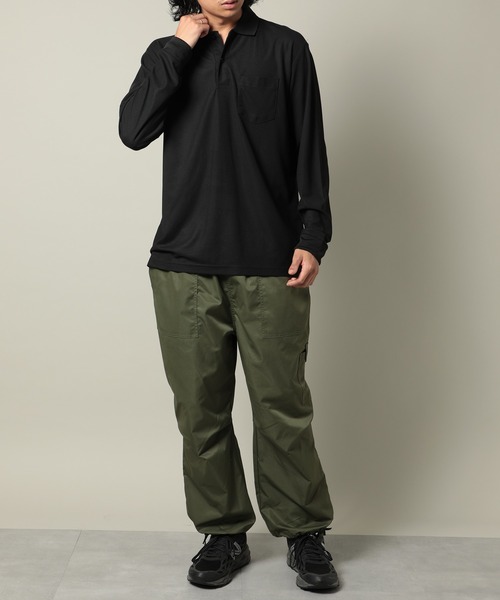 United Athle（ユナイテッドアスレ）の「【United Athle】dry seed stitch long sleeve polo-shirt / ドライ カノコ ロングスリーブ ポロシャツ ポケット付 ゴルフ スポーツ ランニング 紫外線対策 UVカット 吸水速乾 2024（ポロシャツ・レディース・ネイビー/ホワイト/ブラック・L/M/S/XL）」の13枚目の写真