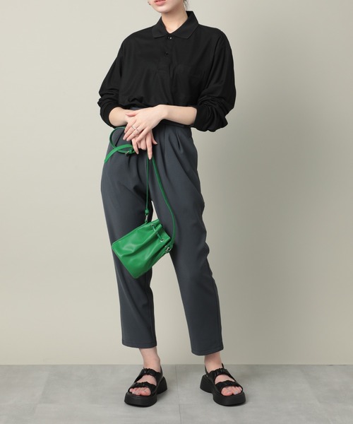 United Athle（ユナイテッドアスレ）の「【United Athle】dry seed stitch long sleeve polo-shirt / ドライ カノコ ロングスリーブ ポロシャツ ポケット付 ゴルフ スポーツ ランニング 紫外線対策 UVカット 吸水速乾 2024（ポロシャツ・レディース・ネイビー/ホワイト/ブラック・L/M/S/XL）」の18枚目の写真