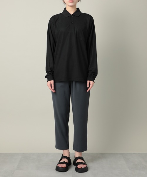 セール】【United Athle】dry seed stitch long sleeve polo