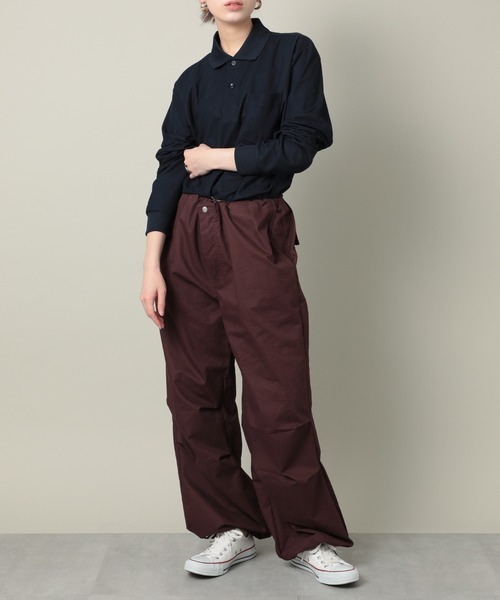 United Athle（ユナイテッドアスレ）の「【United Athle】dry seed stitch long sleeve polo-shirt / ドライ カノコ ロングスリーブ ポロシャツ ポケット付 ゴルフ スポーツ ランニング 紫外線対策 UVカット 吸水速乾 2024（ポロシャツ・レディース・ネイビー/ホワイト/ブラック・L/M/S/XL）」の9枚目の写真