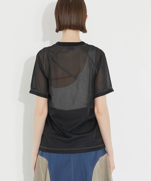 CITY TOKYO（シティトウキョウ）の「【洗濯機洗い可能】【シアー】ラグランシアートップス【A＋TOKYO / エープラストウキョウ】（Tシャツ/カットソー・レディース・ライトグレー/その他2/ブラック・FREE）」の10枚目の写真