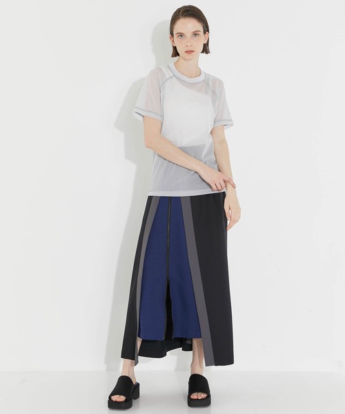 CITY TOKYO（シティトウキョウ）の「【洗濯機洗い可能】【シアー】ラグランシアートップス【A＋TOKYO / エープラストウキョウ】（Tシャツ/カットソー・レディース・ライトグレー/その他2/ブラック・FREE）」の16枚目の写真