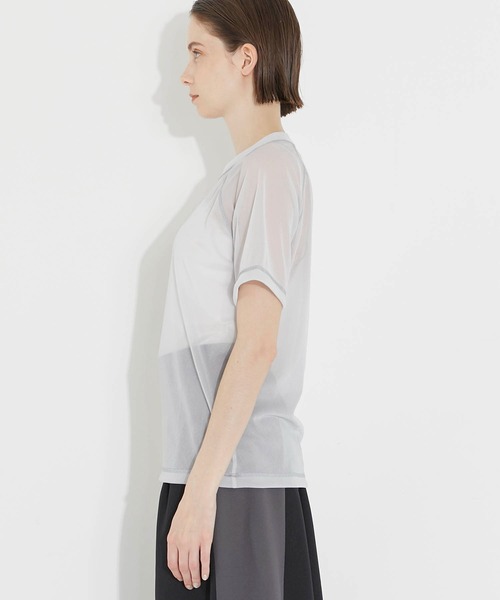 CITY TOKYO（シティトウキョウ）の「【洗濯機洗い可能】【シアー】ラグランシアートップス【A＋TOKYO / エープラストウキョウ】（Tシャツ/カットソー・レディース・ライトグレー/その他2/ブラック・FREE）」の19枚目の写真