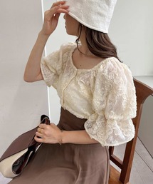 one after another NICE CLAUP | 2way着用/フラワーレースブラウス(シャツ/ブラウス)