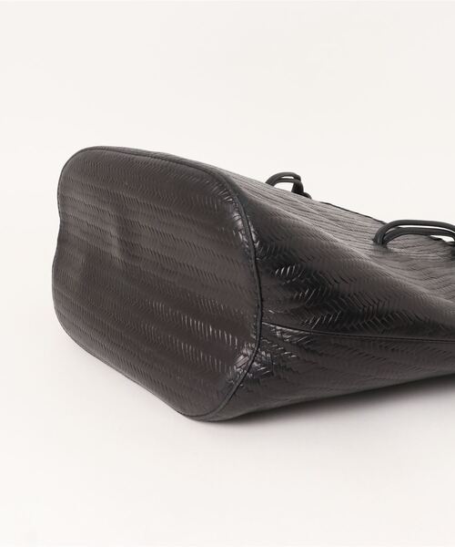 atneK（アトネック）の「【atneK by Scrap Book】レザーバスケット（トートバッグ・レディース・ブラック・FREE）」の3枚目の写真