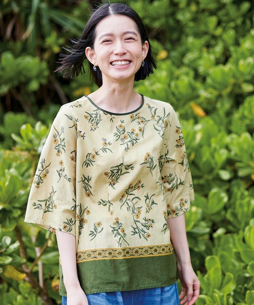 【セール】サニークラウズ ＨＯＫＫＯＨさんと作ったルドベキアトップス〈レディース〉（その他トップス）｜Sunny clouds（サニークラウズ）