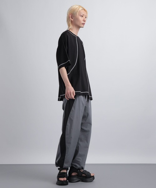 HARE（ハレ）の「【SETUP対応】ナイロンウェーブラインパンツ