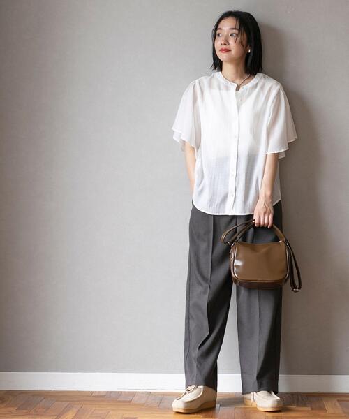 coen（コーエン）の「リンクルエナメルバッグ（ショルダーバッグ・レディース・ナチュラル/ブラック/モカ・FREE）」の7枚目の写真