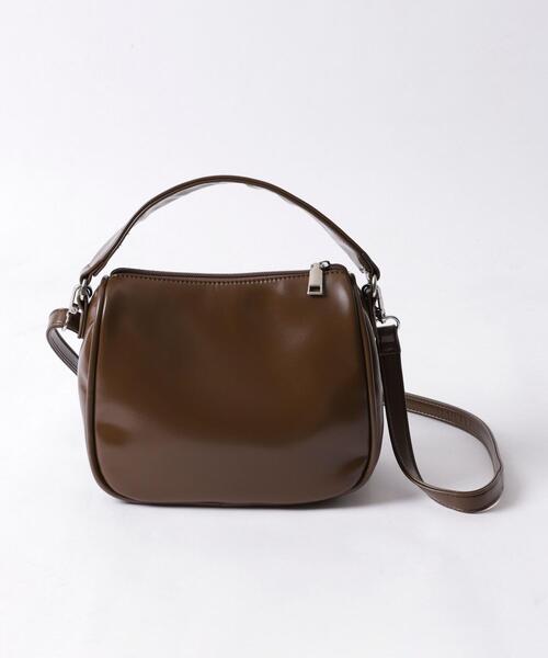 coen（コーエン）の「リンクルエナメルバッグ（ショルダーバッグ・レディース・ナチュラル/ブラック/モカ・FREE）」の9枚目の写真