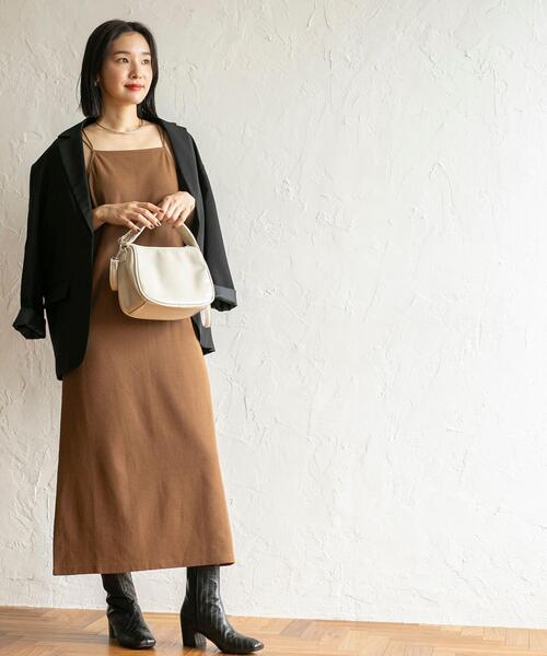 coen（コーエン）の「リンクルエナメルバッグ（ショルダーバッグ・レディース・ナチュラル/ブラック/モカ・FREE）」の15枚目の写真