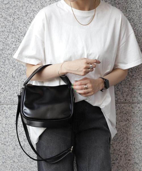 coen（コーエン）の「リンクルエナメルバッグ（ショルダーバッグ・レディース・ナチュラル/ブラック/モカ・FREE）」の20枚目の写真