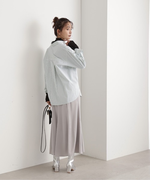 N.（N. Natural Beauty Basic）（エヌエヌナチュラルビューティーベーシック）の「◆ナローマーメイドスカート（スカート・レディース・ドット/グレー/イエロー・MEDIUM）」の18枚目の写真