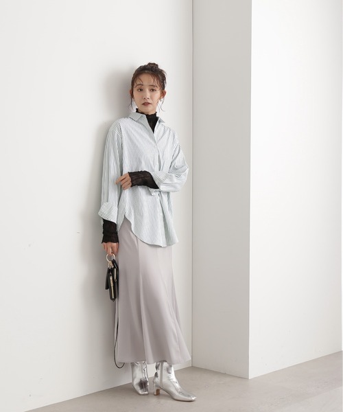 N.（N. Natural Beauty Basic）（エヌエヌナチュラルビューティーベーシック）の「◆ナローマーメイドスカート（スカート・レディース・ドット/グレー/イエロー・MEDIUM）」の21枚目の写真