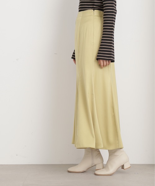 N.（N. Natural Beauty Basic）（エヌエヌナチュラルビューティーベーシック）の「◆ナローマーメイドスカート（スカート・レディース・ドット/グレー/イエロー・MEDIUM）」の10枚目の写真