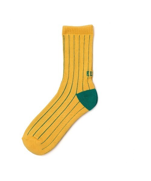 KEBOZ（ケボズ）の「STRIPE SOCKS（ソックス/靴下・メンズ・イエロー/オレンジ/ホワイト/ブラック/グリーン/ブルー・LARGE/MEDIUM）」の5枚目の写真