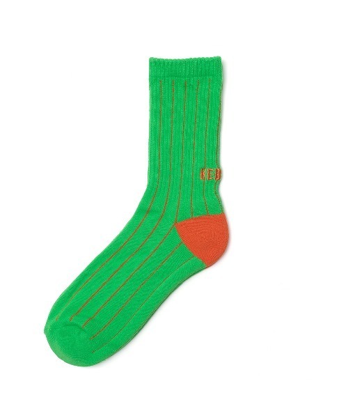KEBOZ（ケボズ）の「STRIPE SOCKS（ソックス/靴下・メンズ・イエロー/オレンジ/ホワイト/ブラック/グリーン/ブルー・LARGE/MEDIUM）」の4枚目の写真