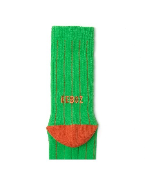 KEBOZ（ケボズ）の「STRIPE SOCKS（ソックス/靴下・メンズ・イエロー/オレンジ/ホワイト/ブラック/グリーン/ブルー・LARGE/MEDIUM）」の9枚目の写真