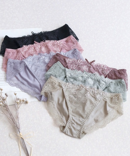 tu-hacci(ツーハッチ)の「コデマリレースフルバックショーツ【ショーツ単品】(ショーツ・レディース・プラム/ピンク/ラベンダー/ブルーグレー/グレイッシュベージュ/ブラック・L/M/XL)」の17枚目の写真