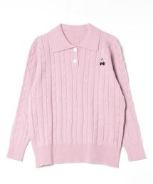 ▲CHERRIES KNIT POLO / ニットポロ