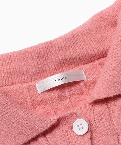 ROOPTOKYO(ループトウキョウ)の「▲CHERRIES KNIT POLO / ニットポロ(ニット/セーター・レディース・ピンク/ライトブルー/ホワイト/ラベンダー/ホワイト系その他・L/S/M/FREE)」の7枚目の写真