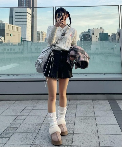 ROOPTOKYO(ループトウキョウ)の「▲CHERRIES KNIT POLO / ニットポロ(ニット/セーター・レディース・ピンク/ライトブルー/ホワイト/ラベンダー/ホワイト系その他・L/S/M/FREE)」の19枚目の写真