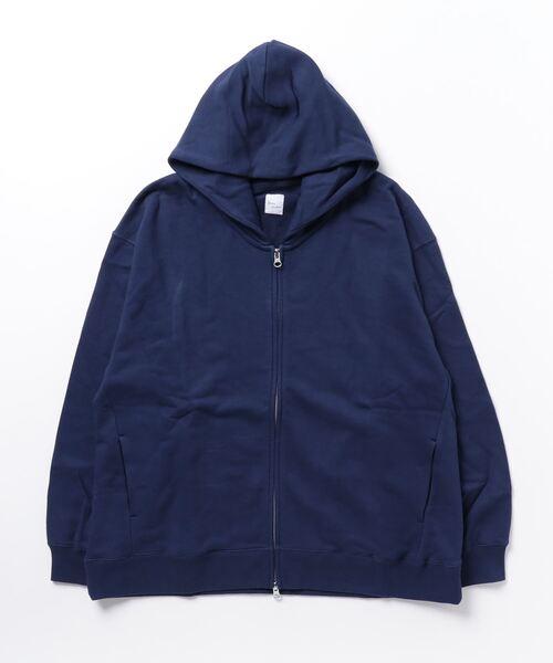 Arinomama(アリノママ)の「Arinomama 綿100%裏毛ZIPパーカー(パーカー・レディース・アイボリー/ネイビー/ブラック/トップグレー・L/M)」の7枚目の写真