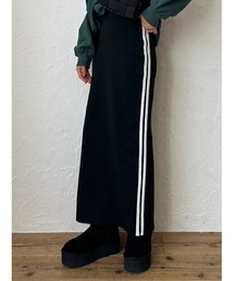 TRUNC | Side Line Knit Skirt(スカート)