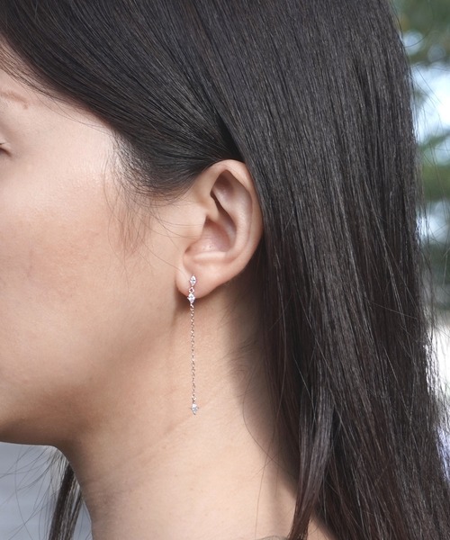 misto accessories(ミストアクセサリーズ)の「エレガントシンプルピアス(ピアス(両耳用)・レディース・ピンクゴールド/シルバー・FREE)」の14枚目の写真