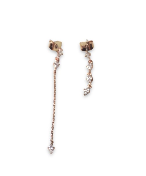 misto accessories(ミストアクセサリーズ)の「エレガントシンプルピアス(ピアス(両耳用)・レディース・ピンクゴールド/シルバー・FREE)」の10枚目の写真