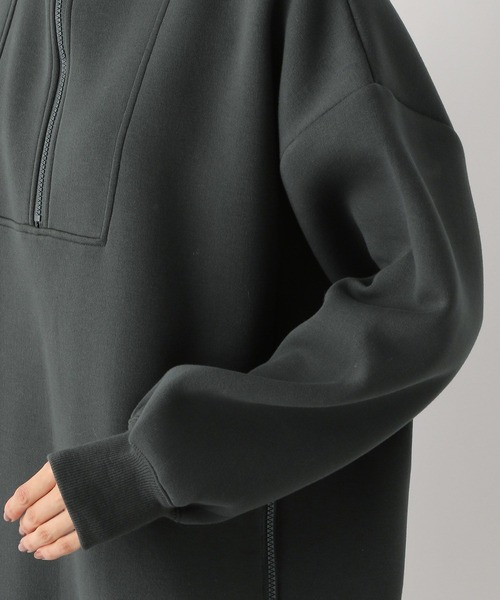 LEPSIM（レプシィム）の「スタンドZIPチュニック　183626（Tシャツ/カットソー・レディース・チャコールグレー/オフホワイト/グレー・FREE）」の8枚目の写真