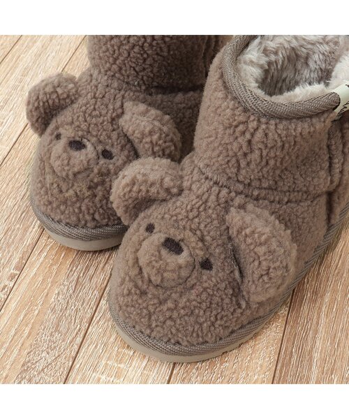 apres les cours（アプレレクール）の「tiny bear ボアブーツ（ブーツ・キッズ・ベージュ・16/14/15 ）」の10枚目の写真