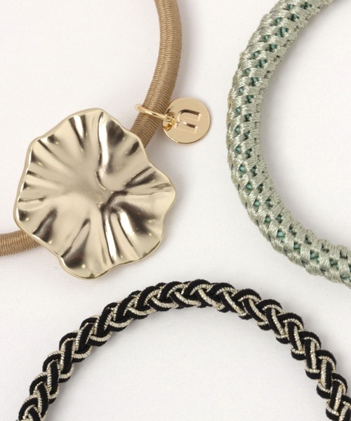 niko and...（ニコアンド）の「マーブル3セットヘアゴム（ヘアゴム・レディース・ネイビー/レッド/ライトブルー/グリーン・0）」の6枚目の写真