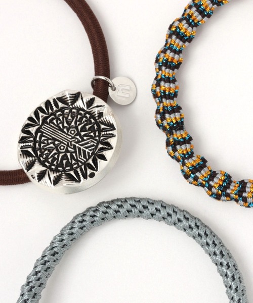 niko and...（ニコアンド）の「マーブル3セットヘアゴム（ヘアゴム・レディース・ネイビー/レッド/ライトブルー/グリーン・0）」の7枚目の写真