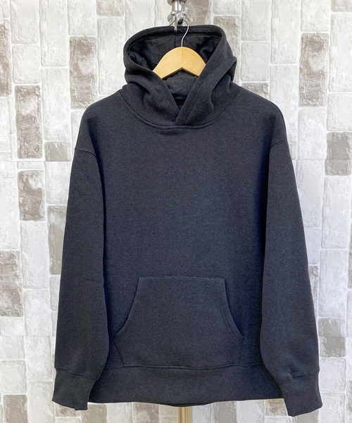 TopIsm（トップイズム）の「オーバーサイズ ヘビーウェイト裏起毛無地 スウェットプルパーカー（パーカー・メンズ・ブラック/杢グレー/オートミール/チャコールグレー・LL/L/M）」の17枚目の写真