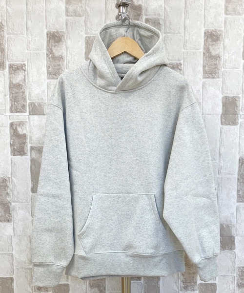 TopIsm（トップイズム）の「オーバーサイズ ヘビーウェイト裏起毛無地 スウェットプルパーカー（パーカー・メンズ・ブラック/杢グレー/オートミール/チャコールグレー・LL/L/M）」の19枚目の写真