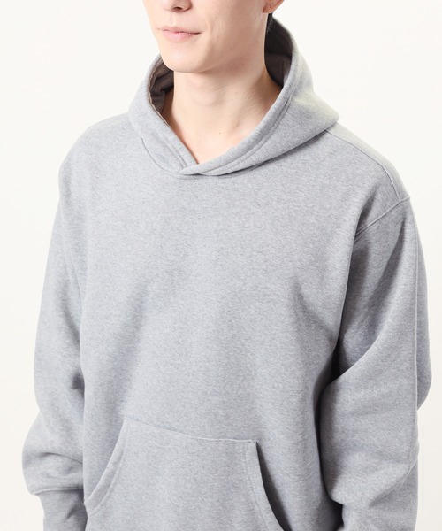 TopIsm（トップイズム）の「オーバーサイズ ヘビーウェイト裏起毛無地 スウェットプルパーカー（パーカー・メンズ・ブラック/杢グレー/オートミール/チャコールグレー・LL/L/M）」の12枚目の写真