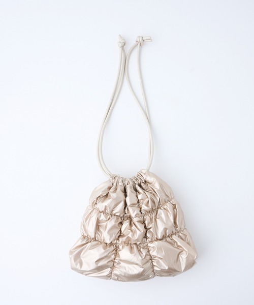 CIAOPANIC TYPY（チャオパニックティピー）の「ギャザーぽこぽこ巾着ショルダー（ショルダーバッグ・レディース・シャンパン/ピンク/ブラック/シルバー・ONE SIZE）」の21枚目の写真