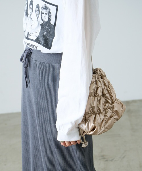 CIAOPANIC TYPY（チャオパニックティピー）の「ギャザーぽこぽこ巾着ショルダー（ショルダーバッグ・レディース・シャンパン/ピンク/ブラック/シルバー・ONE SIZE）」の18枚目の写真