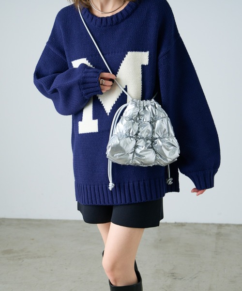 CIAOPANIC TYPY（チャオパニックティピー）の「ギャザーぽこぽこ巾着ショルダー（ショルダーバッグ・レディース・シャンパン/ピンク/ブラック/シルバー・ONE SIZE）」の15枚目の写真